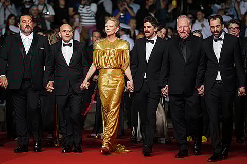 Denis Menochet, Rolando Ravello, Cate Blanchett, director Evan Johnson, director Guy Maddin, and director Galen Johnson